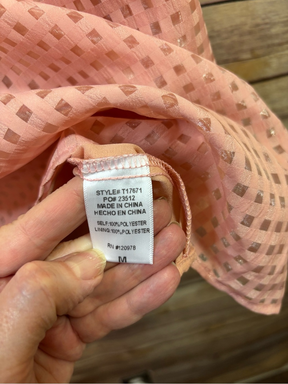 ENTRO Textured Ruffle Cap Sleeve Blouse Pink V-Neck Boho Cottagecore Medium - Picture 5 of 7